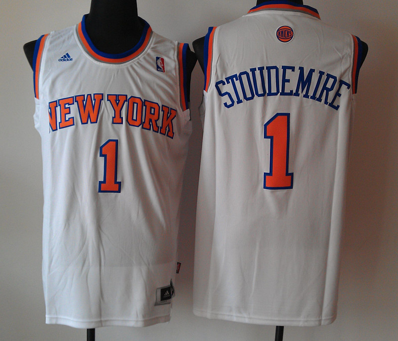  NBA New York Knicks 1 Amar'e Stoudemire New Revolution 30 Swingman White 2012 New Jersey